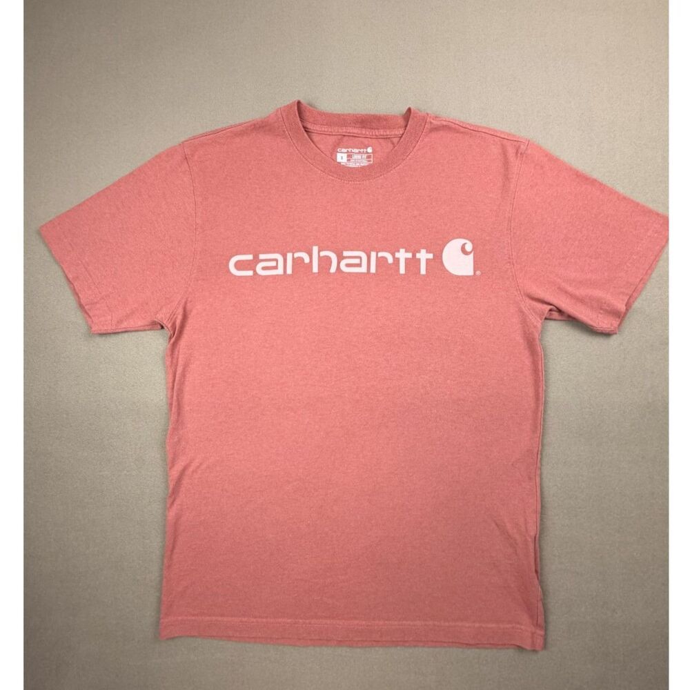 Carhartt Washed Rose Pink Relaxed Fit Pocket Tee - Small